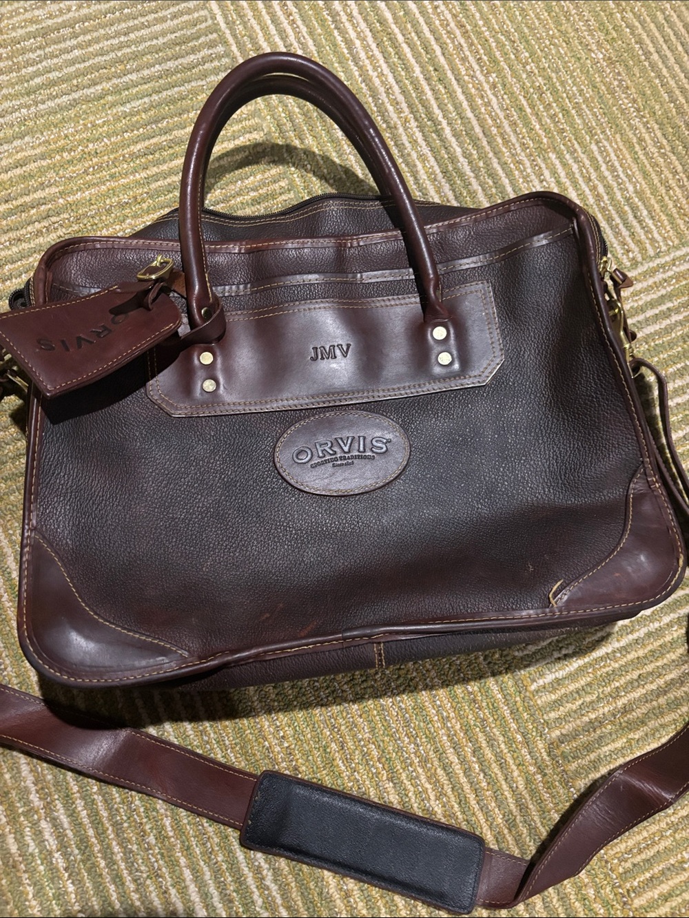 Orvis Bullhide, leather briefcase